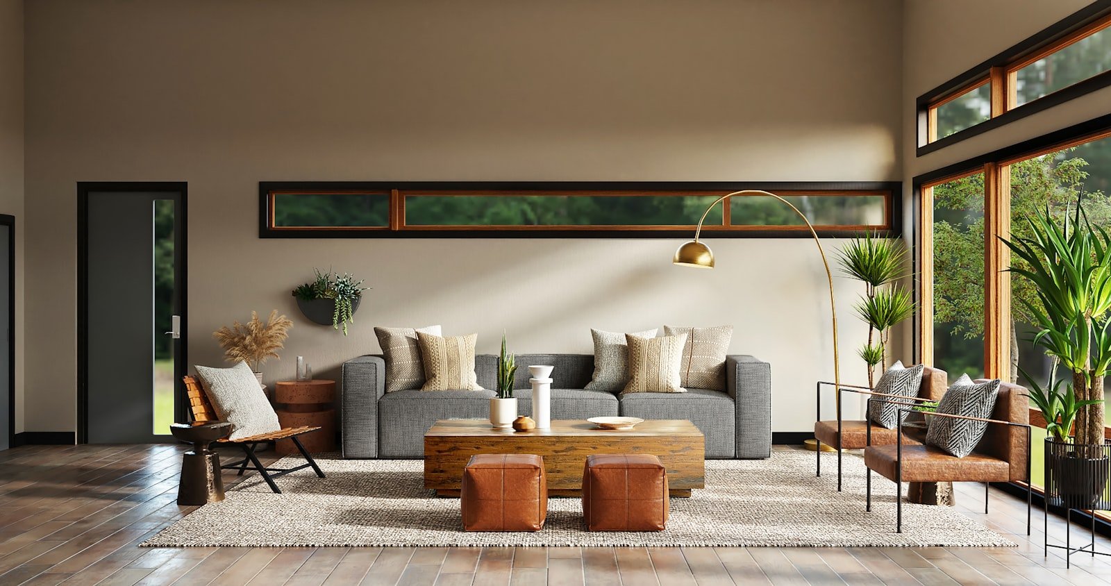 A quiet shared living room